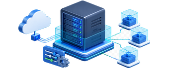 VPS hosting illustration