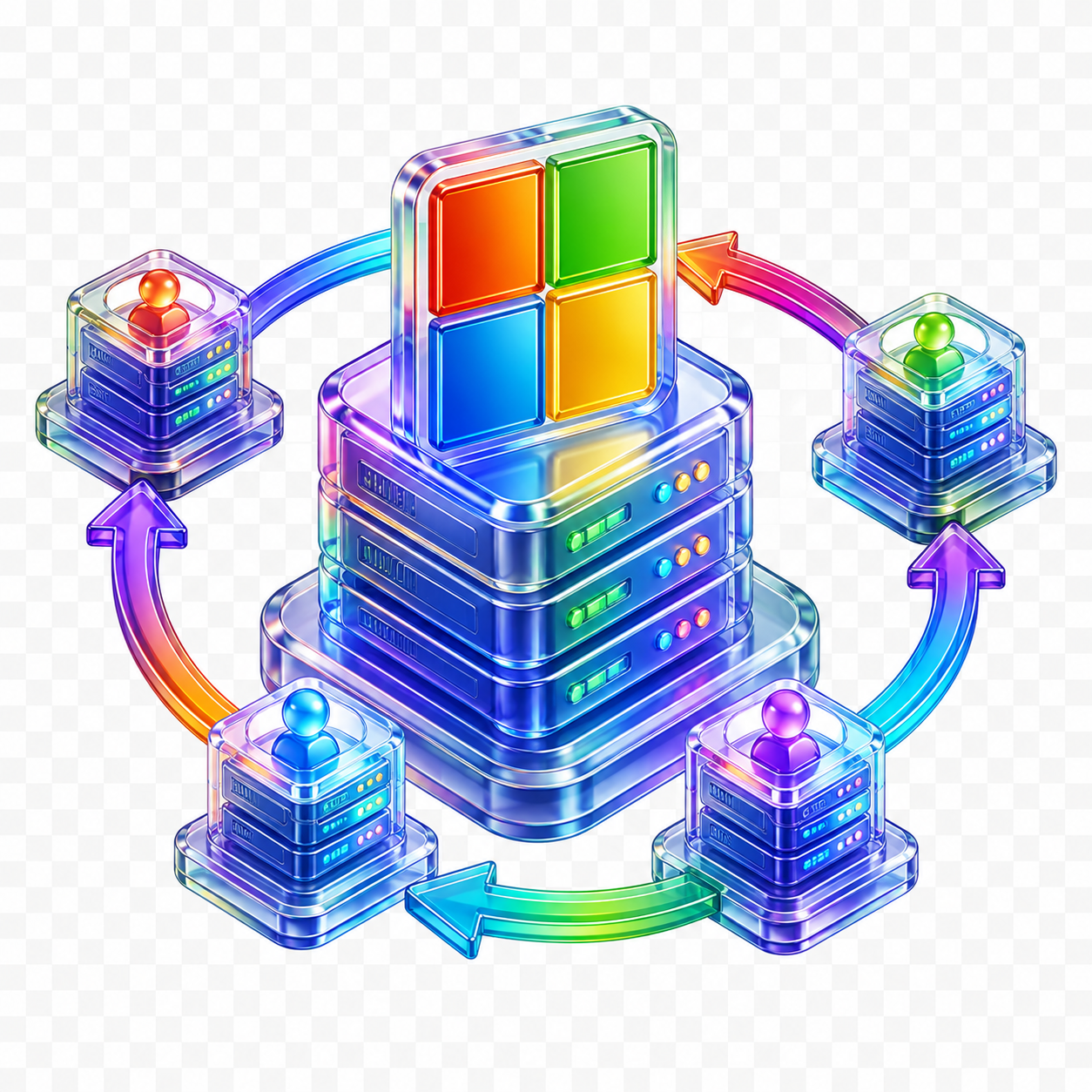 Reseller hosting customer accounts illustration
