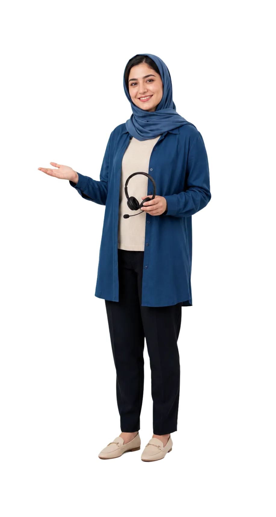 Young Afghan customer support specialist