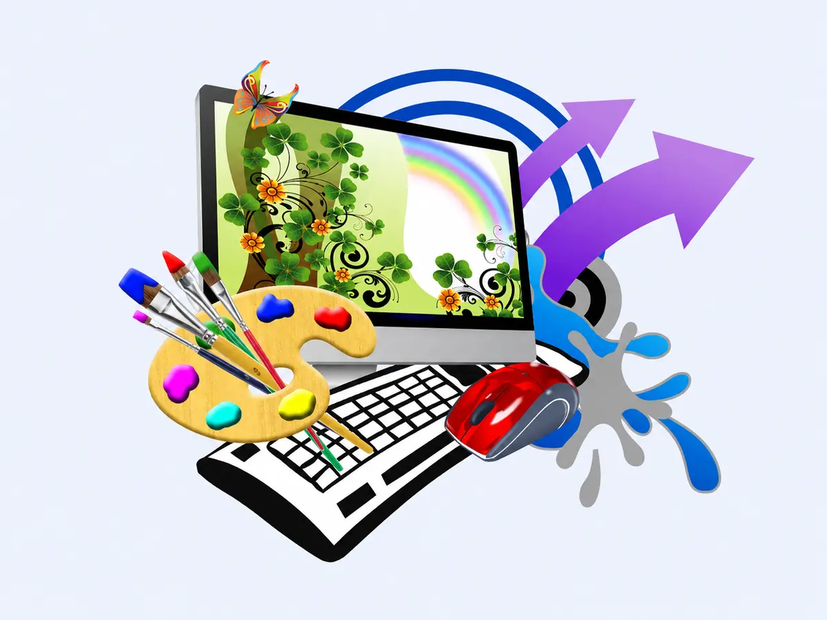 Professional website design artwork