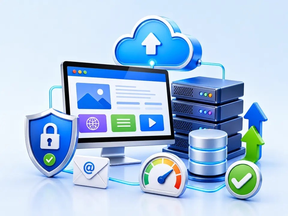 Website hosting with SSL and email